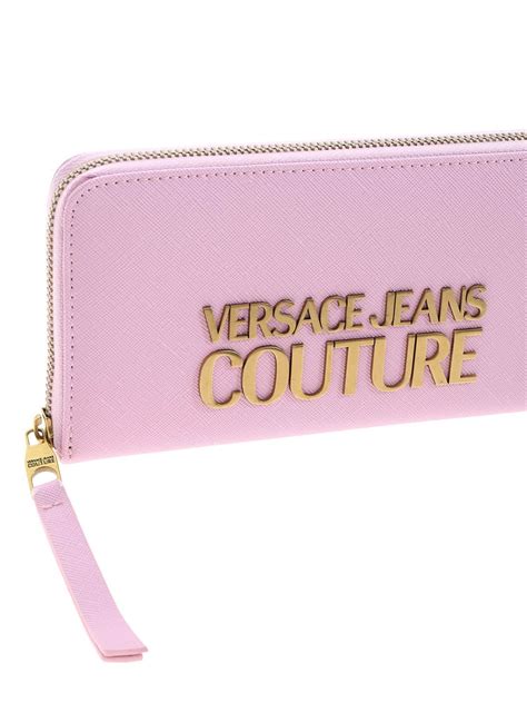 versace collection pink wallet